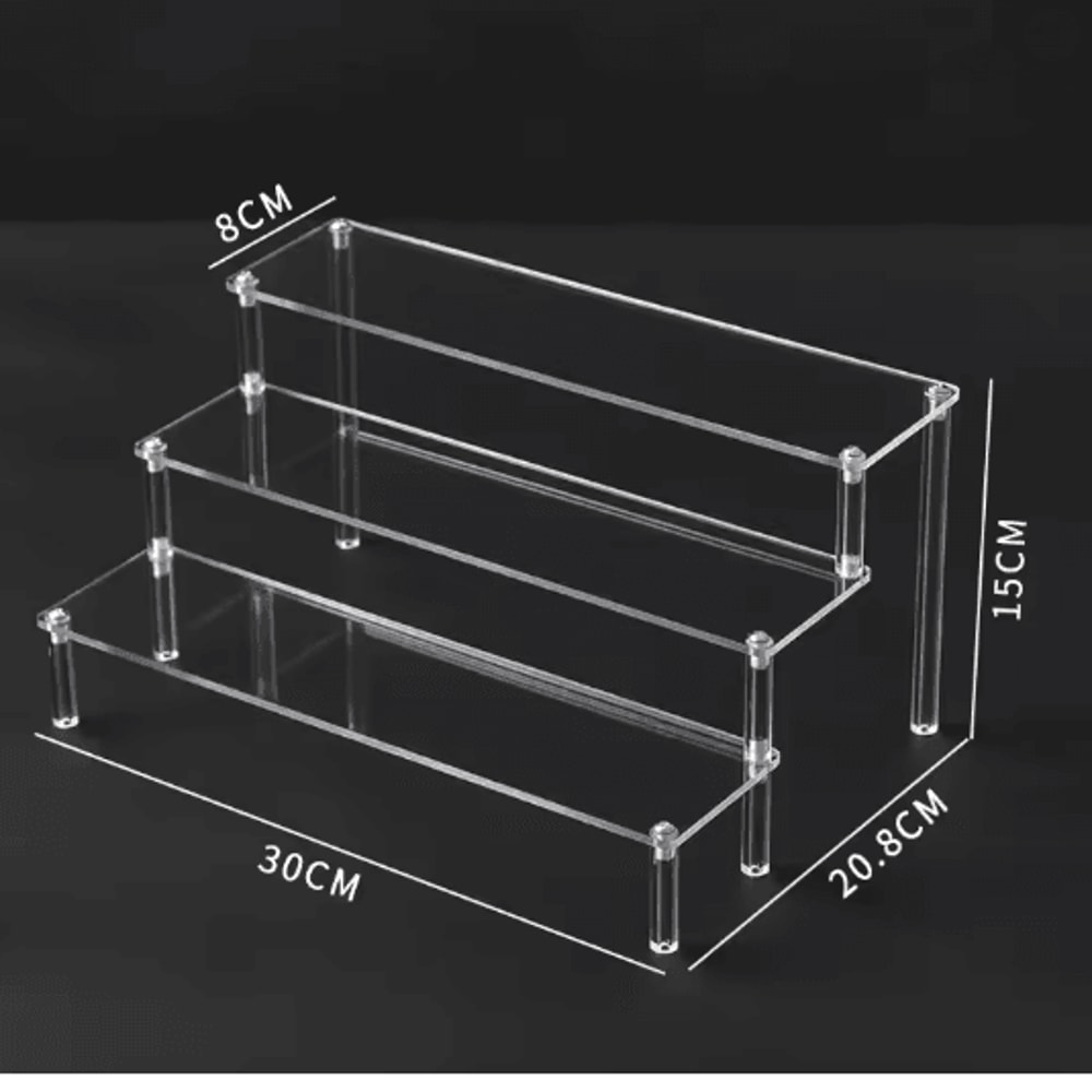 Multi Layer Acrylic Display Shelf For Figurines Jewelry And Collectibles 10