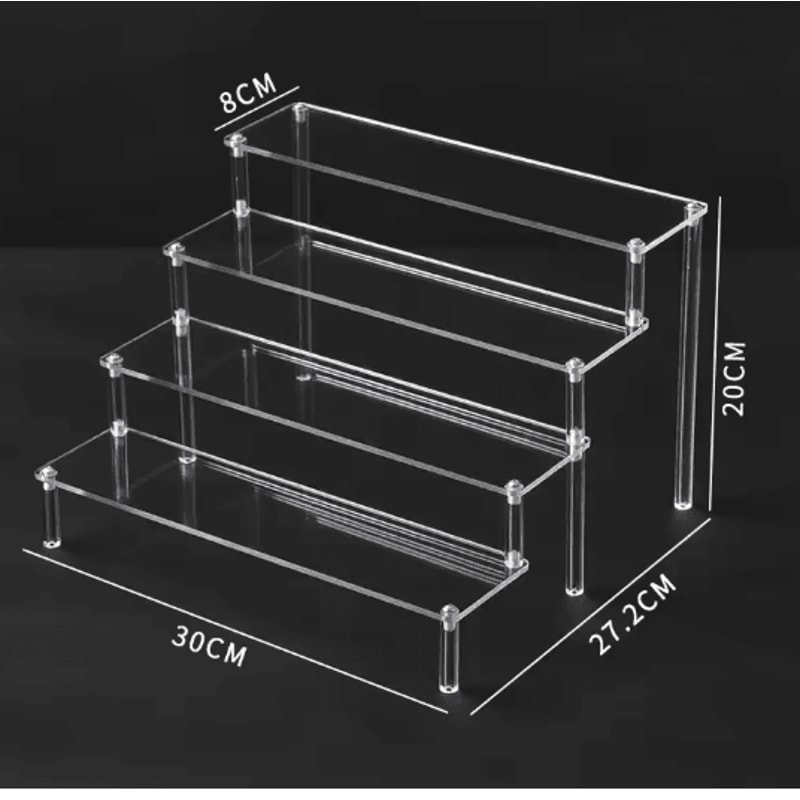 Multi Layer Acrylic Display Shelf For Figurines Jewelry And Collectibles 11
