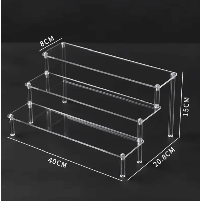 Multi Layer Acrylic Display Shelf For Figurines Jewelry And Collectibles 13