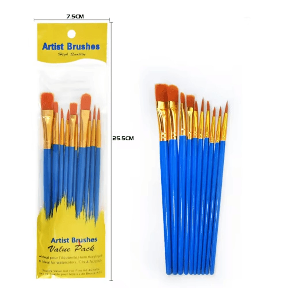 Professional Fine Detail Paint Brush Set For Acrylic Oil And Craft Painting 3