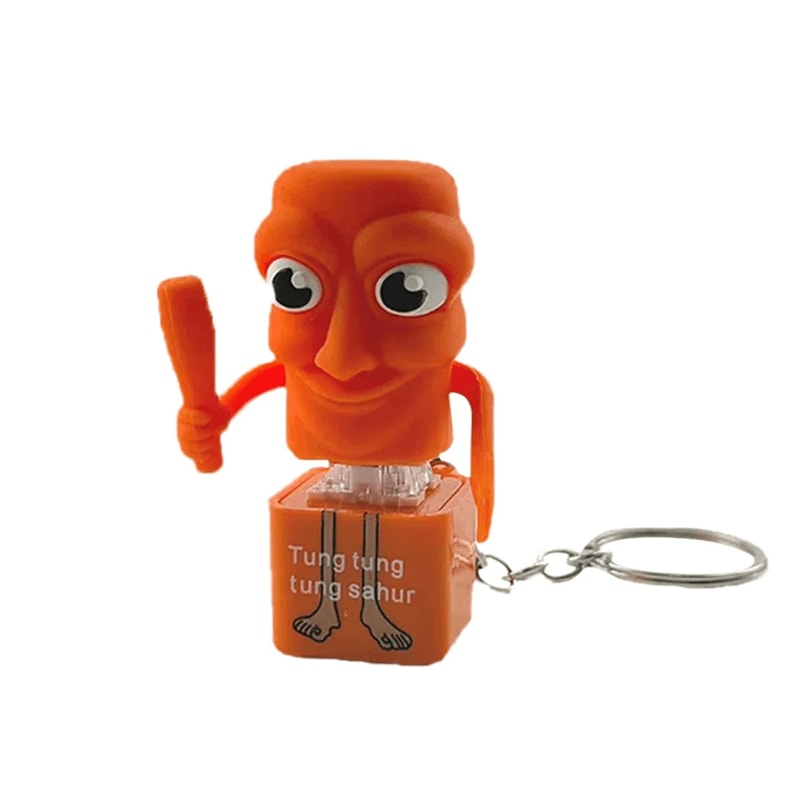 Luminous Wooden Stick Man Keychain Anime Collectible Pendant 2