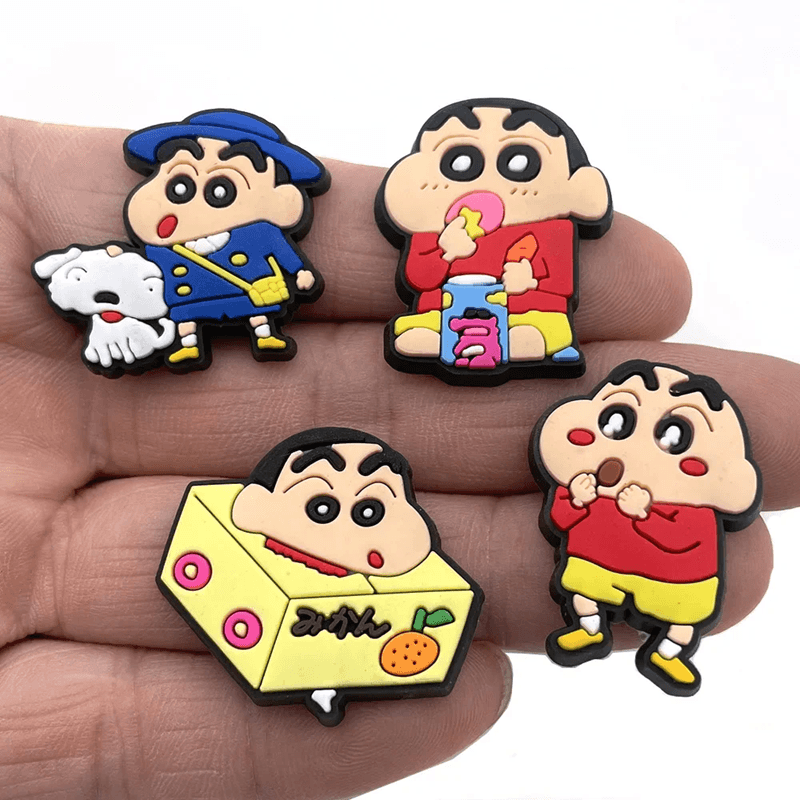 Crayon Shinchan Shoe Charms Cartoon Sneaker Buckle Accessories 10 Pack 1