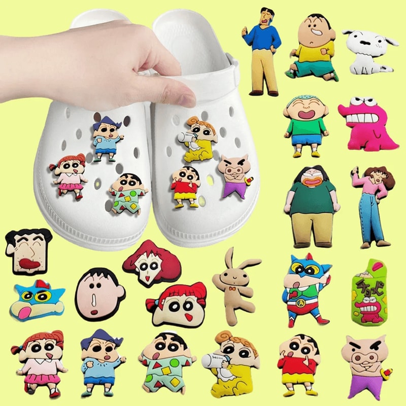 Crayon Shinchan Shoe Charms Cartoon Sneaker Buckle Accessories 10 Pack 2