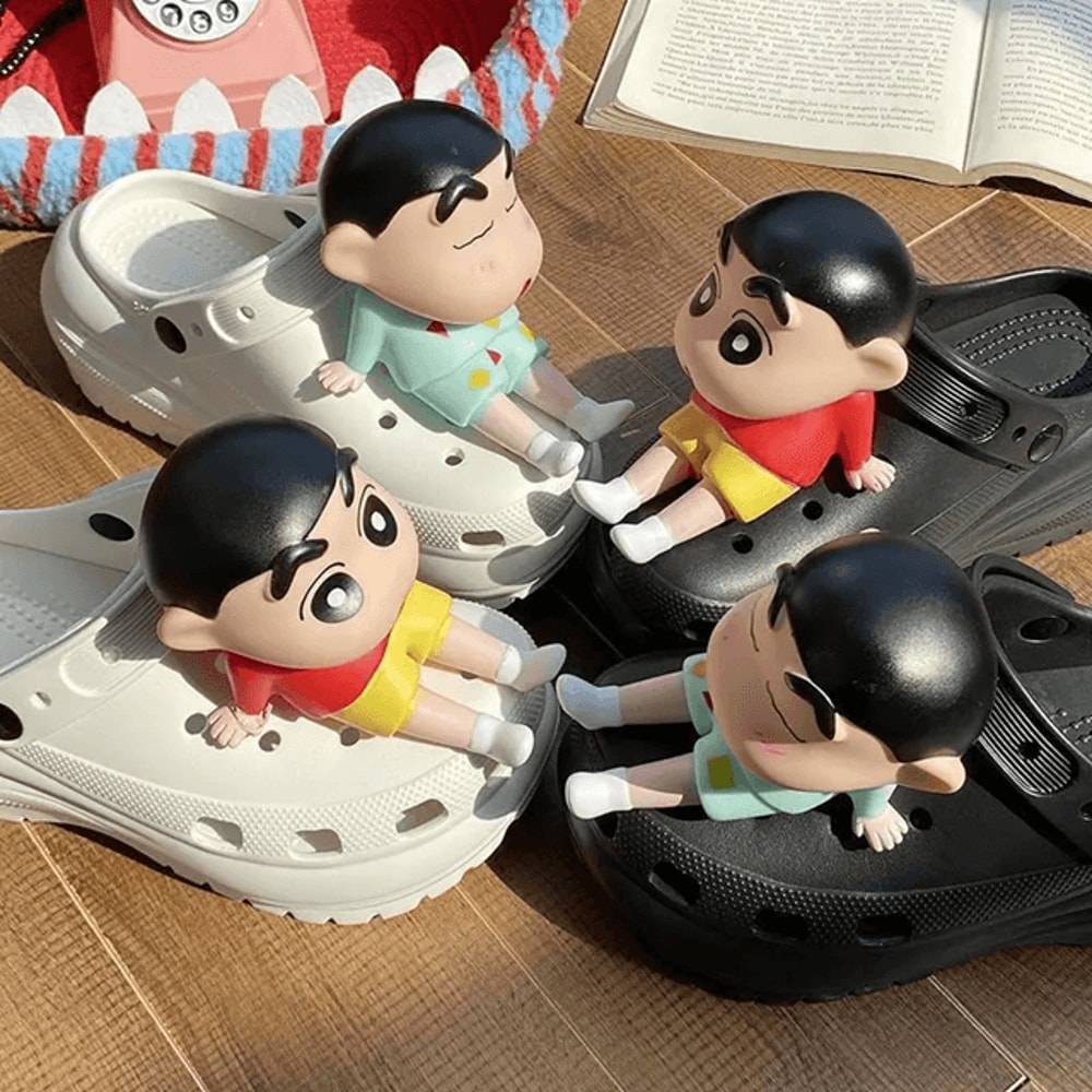 Crayon Shinchan Shoe Charms Anime Cartoon Buckle Decorations 0
