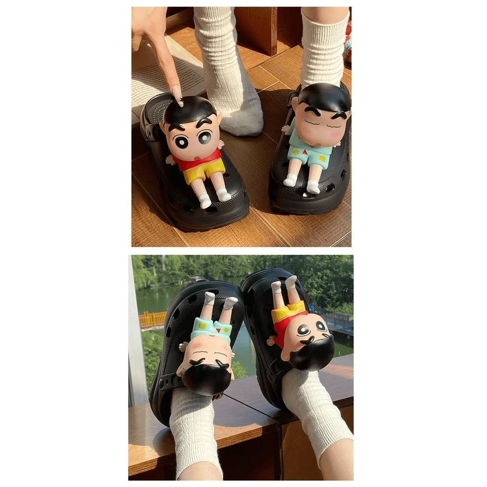 Crayon Shinchan Shoe Charms Anime Cartoon Buckle Decorations 2