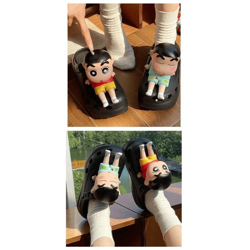 Crayon Shinchan Shoe Charms Anime Cartoon Buckle Decorations 2