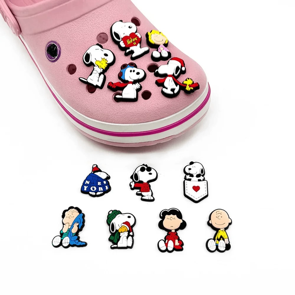Snoopy Cartoon Shoe Charms Anime Bag And Sandal Decorations 1