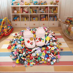 random mixed shoe charms set pvc diy decorations for sandals