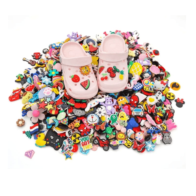 Random Mixed Shoe Charms Set PVC DIY Decorations For Sandals 4