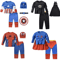 Kids Superhero Muscle Costume Set With Mask And Cloak 1