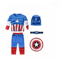Kids Superhero Muscle Costume Set With Mask And Cloak 3