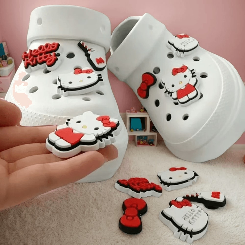 Hello Kitty Shoe Charms Cute DIY Detachable Shoe Accessories For Clogs 0