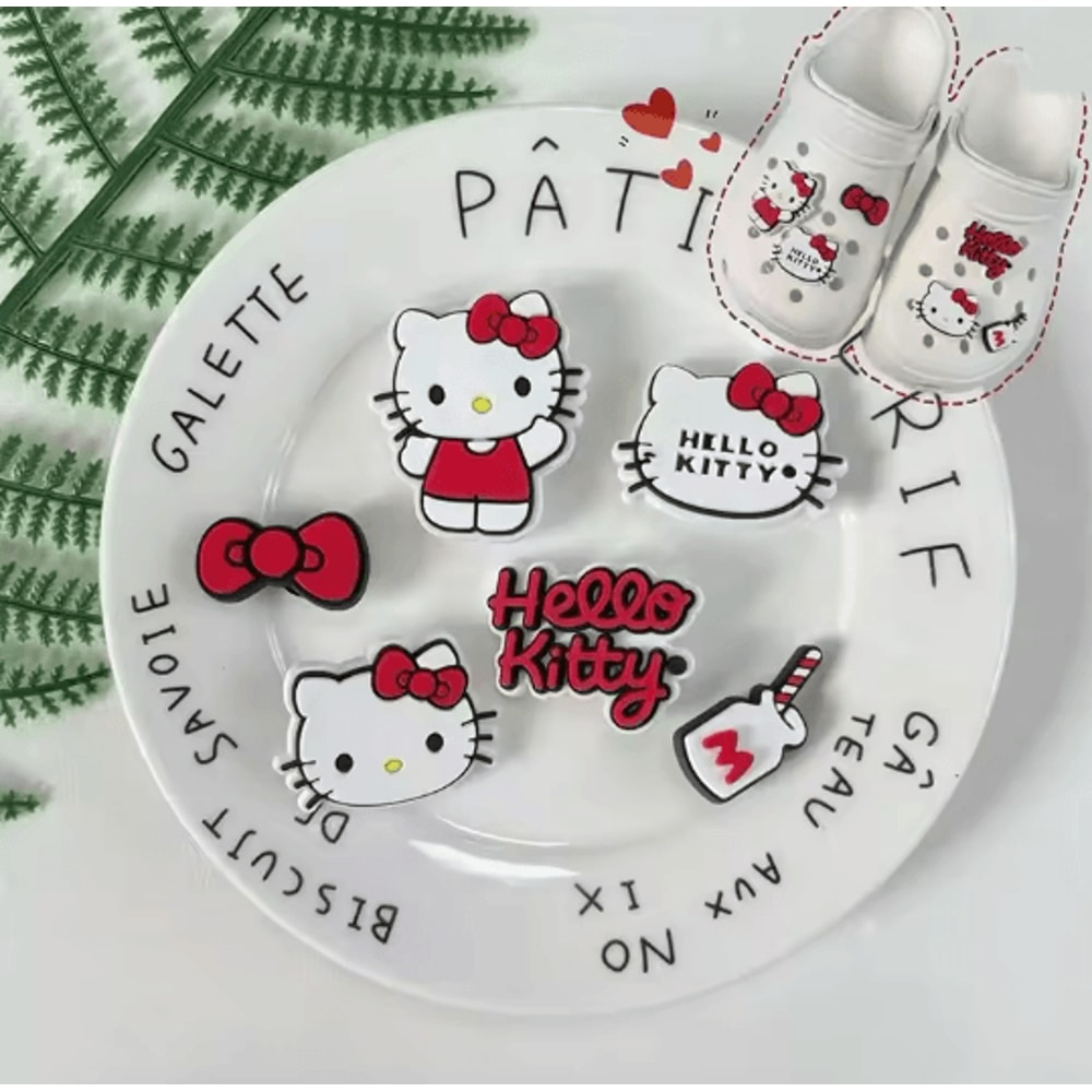 Hello Kitty Shoe Charms Cute DIY Detachable Shoe Accessories For Clogs 4