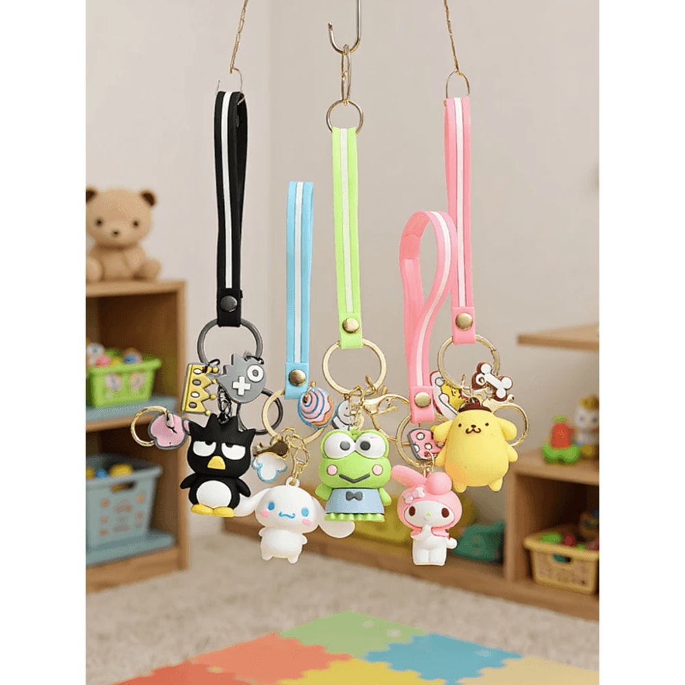 Cute Sanrio Cartoon Character Keychain Backpack Pendant For Girls And Collectors 1