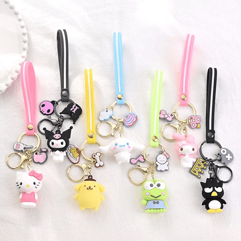 Cute Sanrio Cartoon Character Keychain Backpack Pendant For Girls And Collectors 9