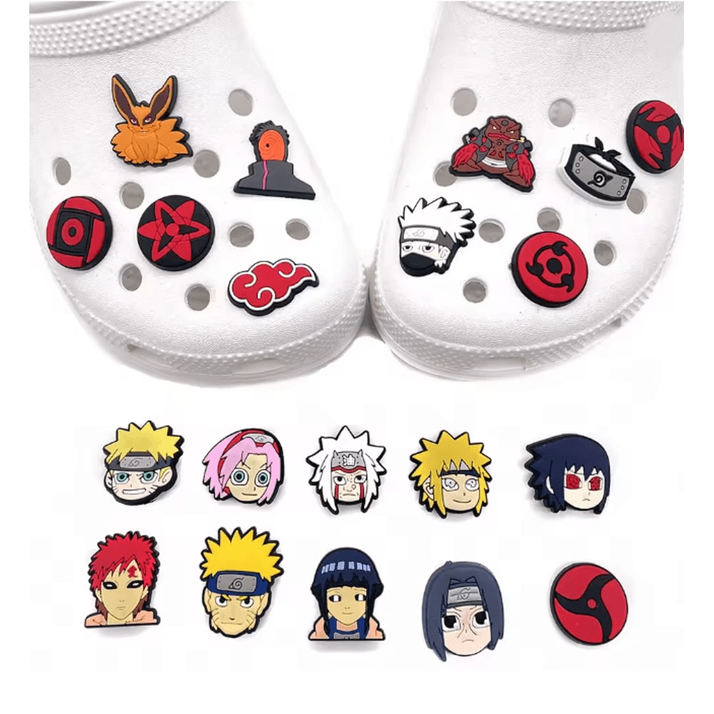 Anime Shoe Charms Set 20 Piece Ninja Character Clog Decorations 2