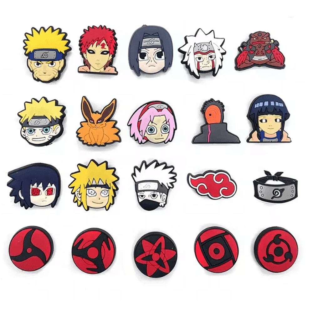 Anime Shoe Charms Set 20 Piece Ninja Character Clog Decorations 4