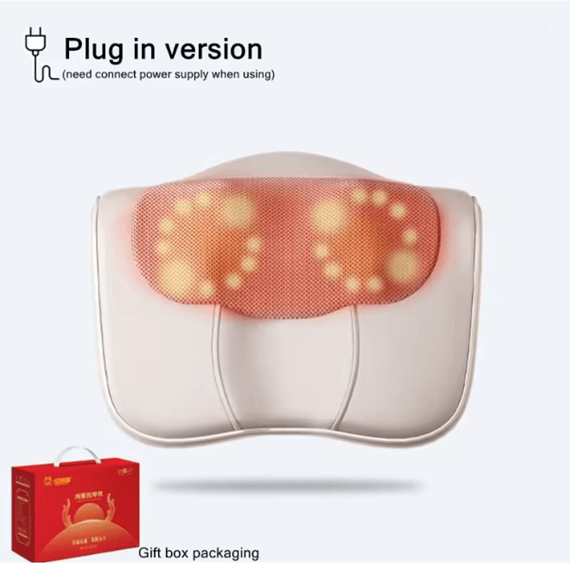 Neck Shoulder Back Shiatsu Massage Pillow With Heat Deep Relaxation Support 5