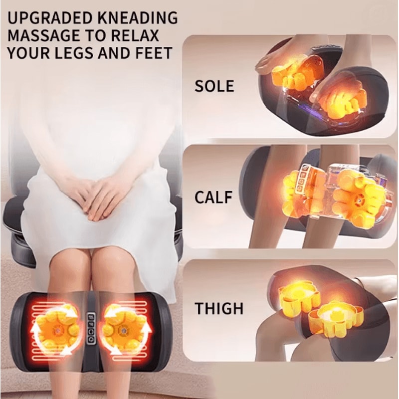 Shiatsu Neck Back Massage Chair Pad With Heat Full Body Comfort Support 1