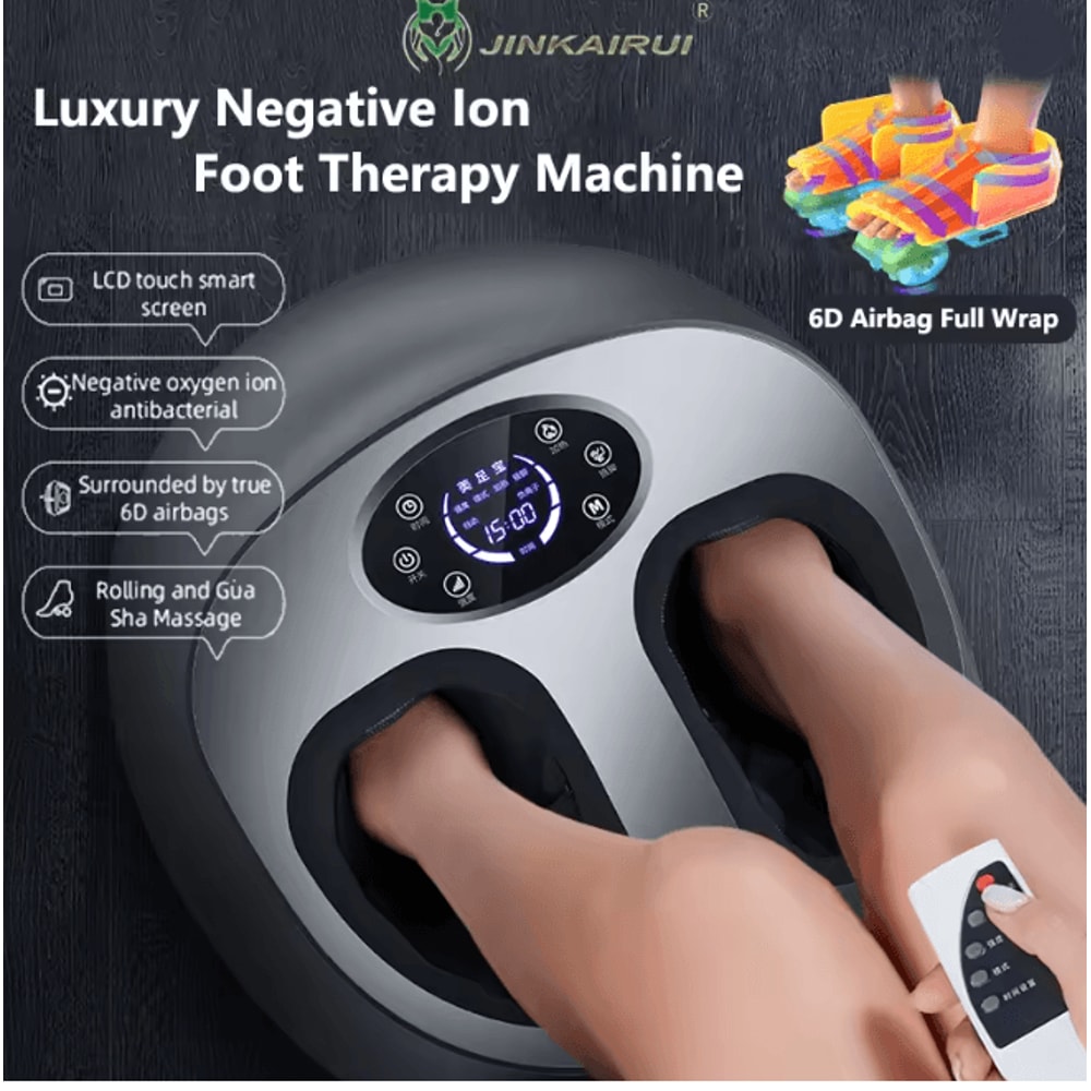 Smart Airbag Foot Massager With Heat And Stretching Wrap Support 0