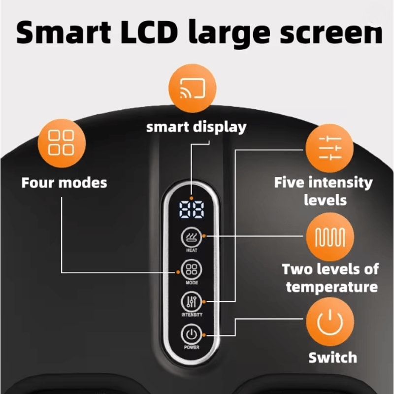 Automatic Foot Massager With Air Compression And Deep Roller Kneading 1