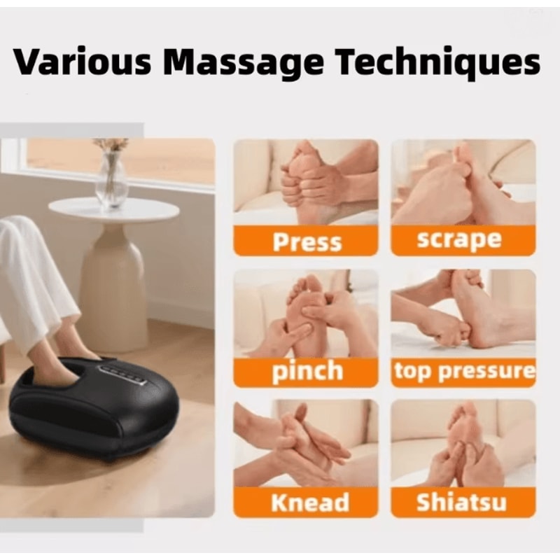 Automatic Foot Massager With Air Compression And Deep Roller Kneading 3