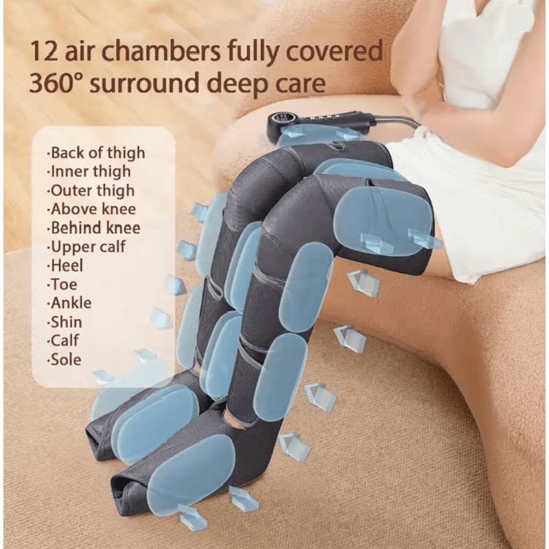 Home Air Wave Leg Massager With Air Compression Circulation Support 1