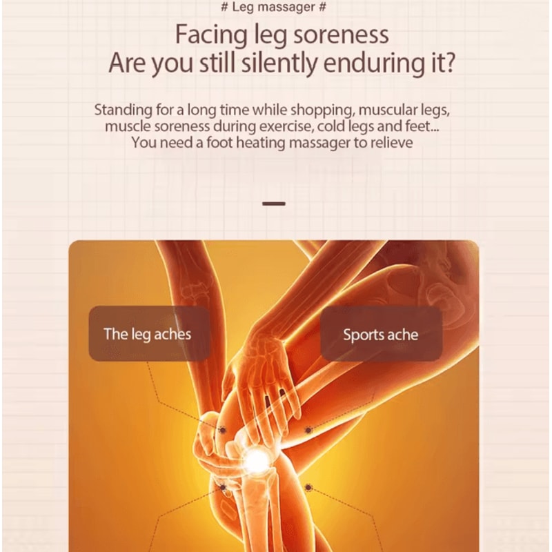 Home Air Wave Leg Massager With Air Compression Circulation Support 3