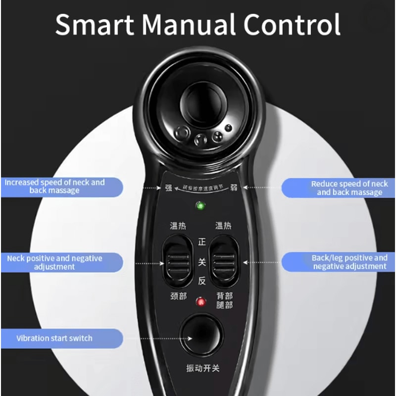 Electric Full Body Massage Chair Cushion With Heat And Shiatsu Kneading 1