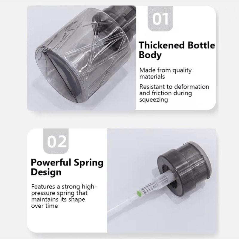 Refillable Lockable Pump Dispenser Bottle For Nail And Makeup Use 3