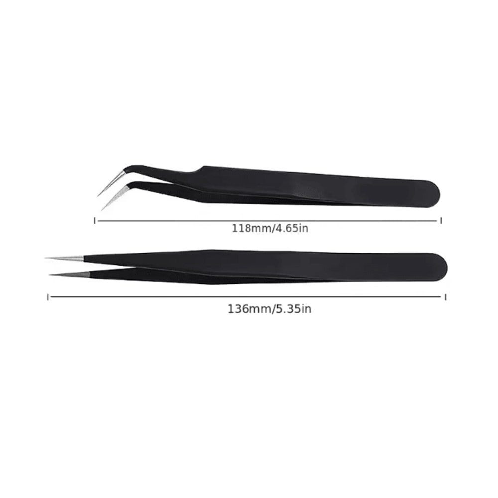 Anti Static Precision Tweezers For Nail Art And Eyelash Extensions 3