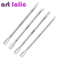Stainless Steel Cuticle Remover And Pusher Set Double Sided 4 Piece 0