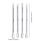 Stainless Steel Cuticle Remover And Pusher Set Double Sided 4 Piece 4
