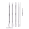 Stainless Steel Cuticle Remover And Pusher Set Double Sided 4 Piece 4