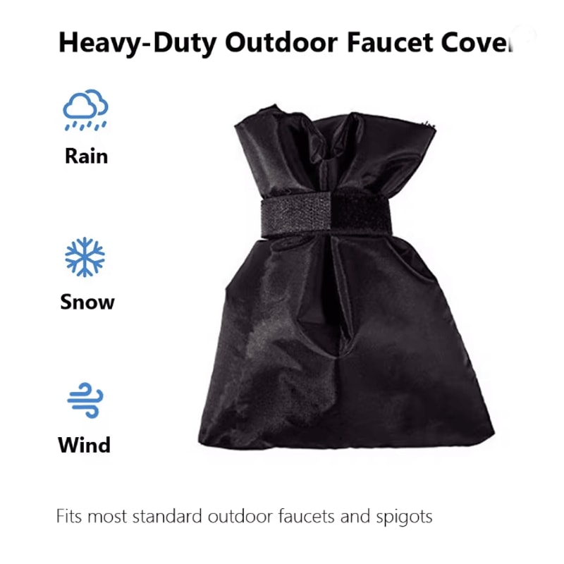 Outdoor Faucet Cover Winter Freeze Protection Insulated Garden Tap Protector 1