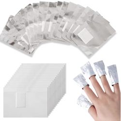 aluminum foil nail removal wraps 100 pack soak off gel polish remover