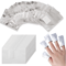 Aluminum Foil Nail Removal Wraps 100 Pack Soak Off Gel Polish Remover 0