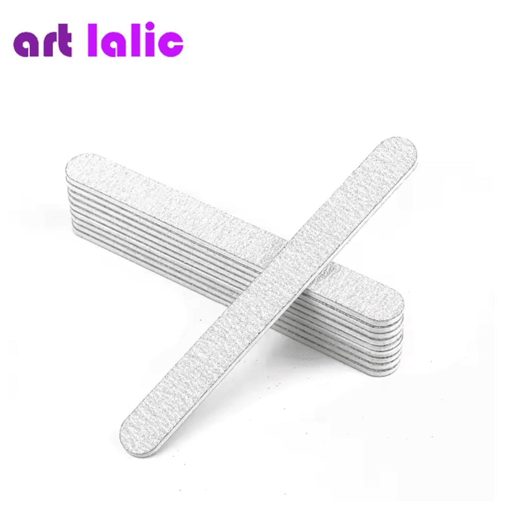 Emery Board Nail File Set Straight Sandpaper Files 5 Piece 4