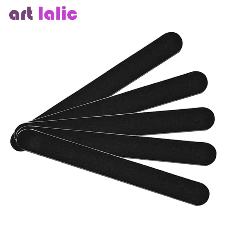 Emery Board Nail File Set Straight Sandpaper Files 5 Piece 5