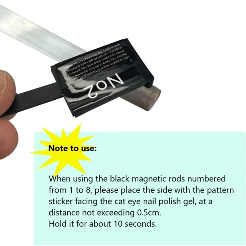 Cat Eye Nail Magnet Tool Set 11 Piece For Gel Polish Designs 4