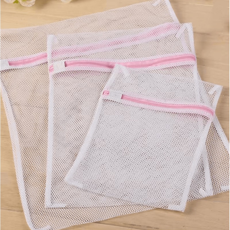 Zippered Mesh Laundry Bags Set For Bra And Underwear Care 3 Piece 0