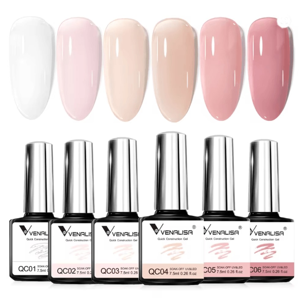 VENALISA Quick Construction Jelly Nail Gel Semi Transparent Strengthening Formula 75ml 1