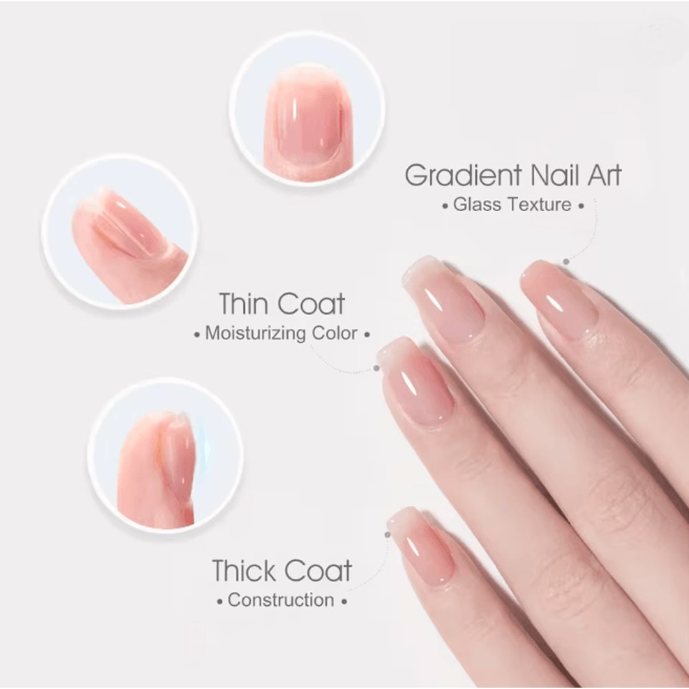 VENALISA Quick Construction Jelly Nail Gel Semi Transparent Strengthening Formula 75ml 2