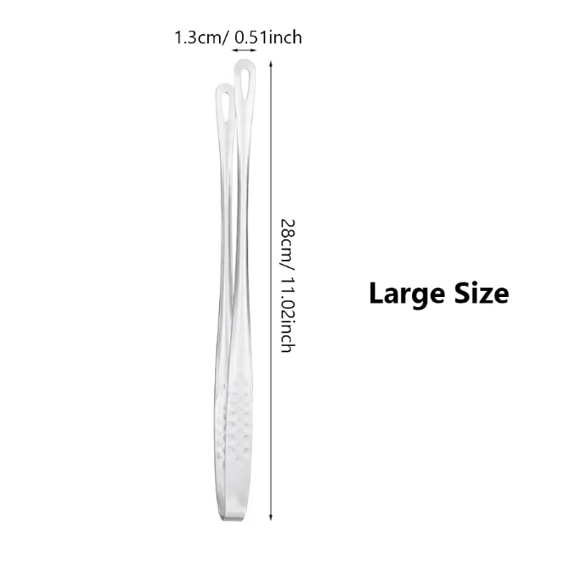 Long Stainless Steel Kitchen Tongs Heat Resistant Non Slip Cooking Tool 5