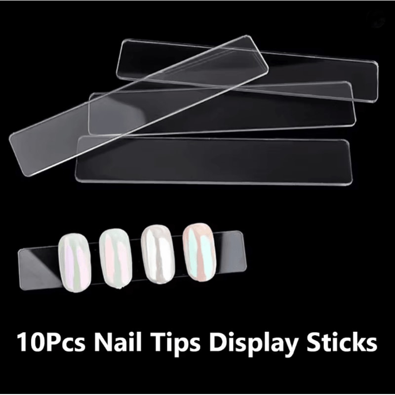 Press On Nail Storage Box Set With Display Sticks And Adhesive Tabs 3