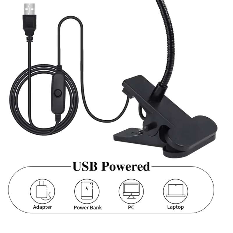 5W UV Gel Nail Lamp With Clip And Flexible Arm Nail Dryer 2