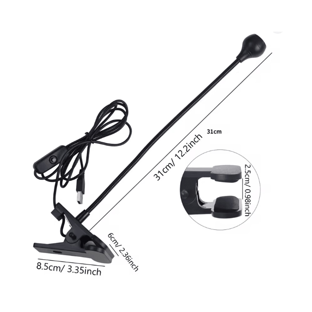 5W UV Gel Nail Lamp With Clip And Flexible Arm Nail Dryer 3