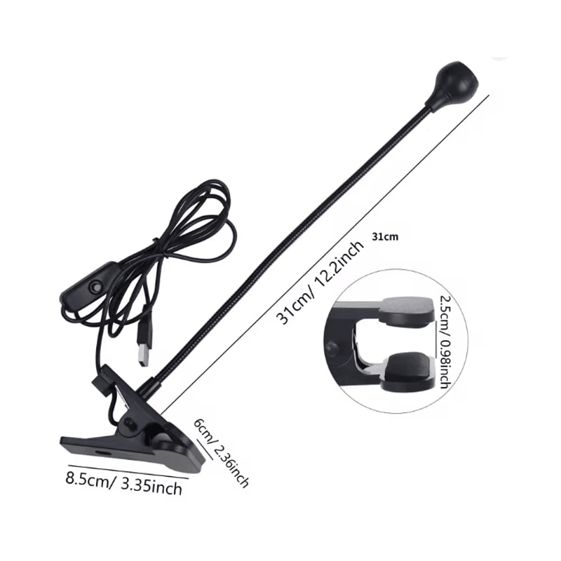 5W UV Gel Nail Lamp With Clip And Flexible Arm Nail Dryer 3