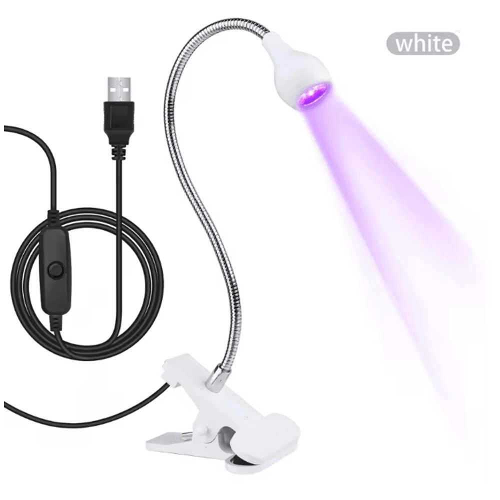 5W UV Gel Nail Lamp With Clip And Flexible Arm Nail Dryer 4