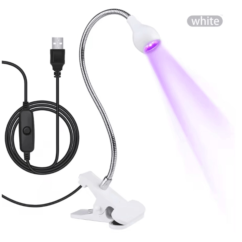 5W UV Gel Nail Lamp With Clip And Flexible Arm Nail Dryer 4